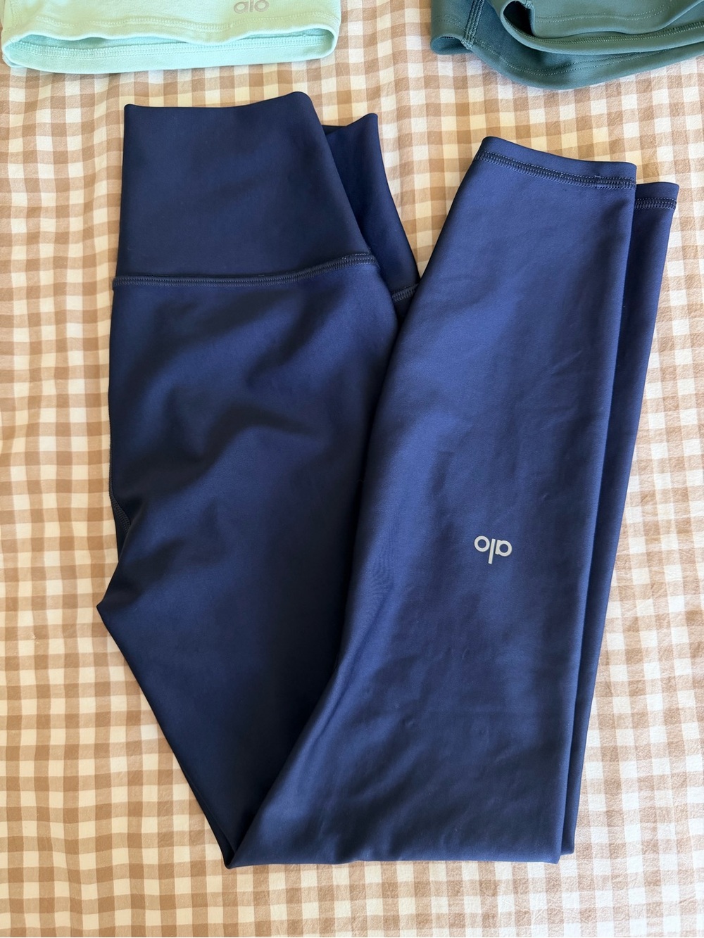 ALO Yoga Navy High-Waist Athletic Shorts
